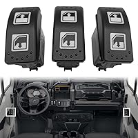 Vista 5 de Interruptor eléctrico de ventana 3 piezas apto para Can Am Defender MAX HD8 HD10 2016-2020 Interruptor de elevación de la ventana del lado