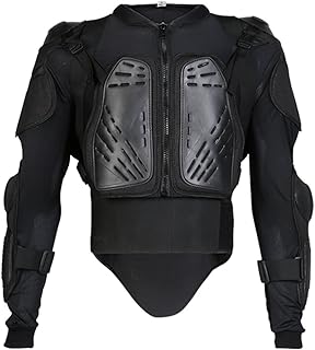 Texpeed Herren MX Motorrad Enduro Body Armour und Rückenprotektor 3XL schwarz