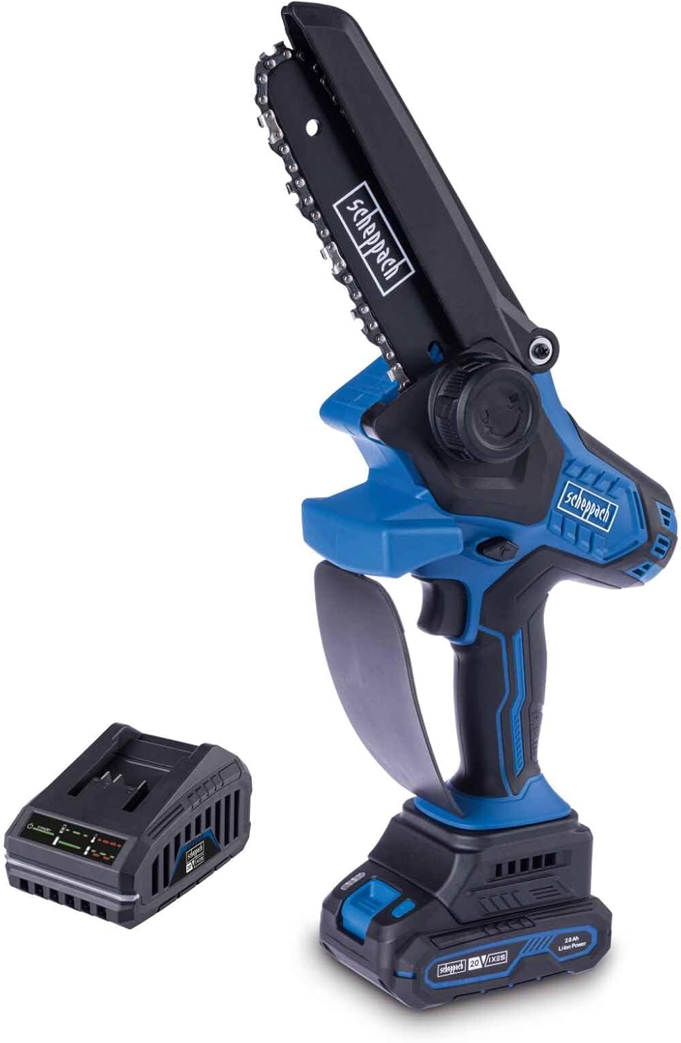 Scheppach BC-PS150-X Cordless Pruning Saw with battery and charger