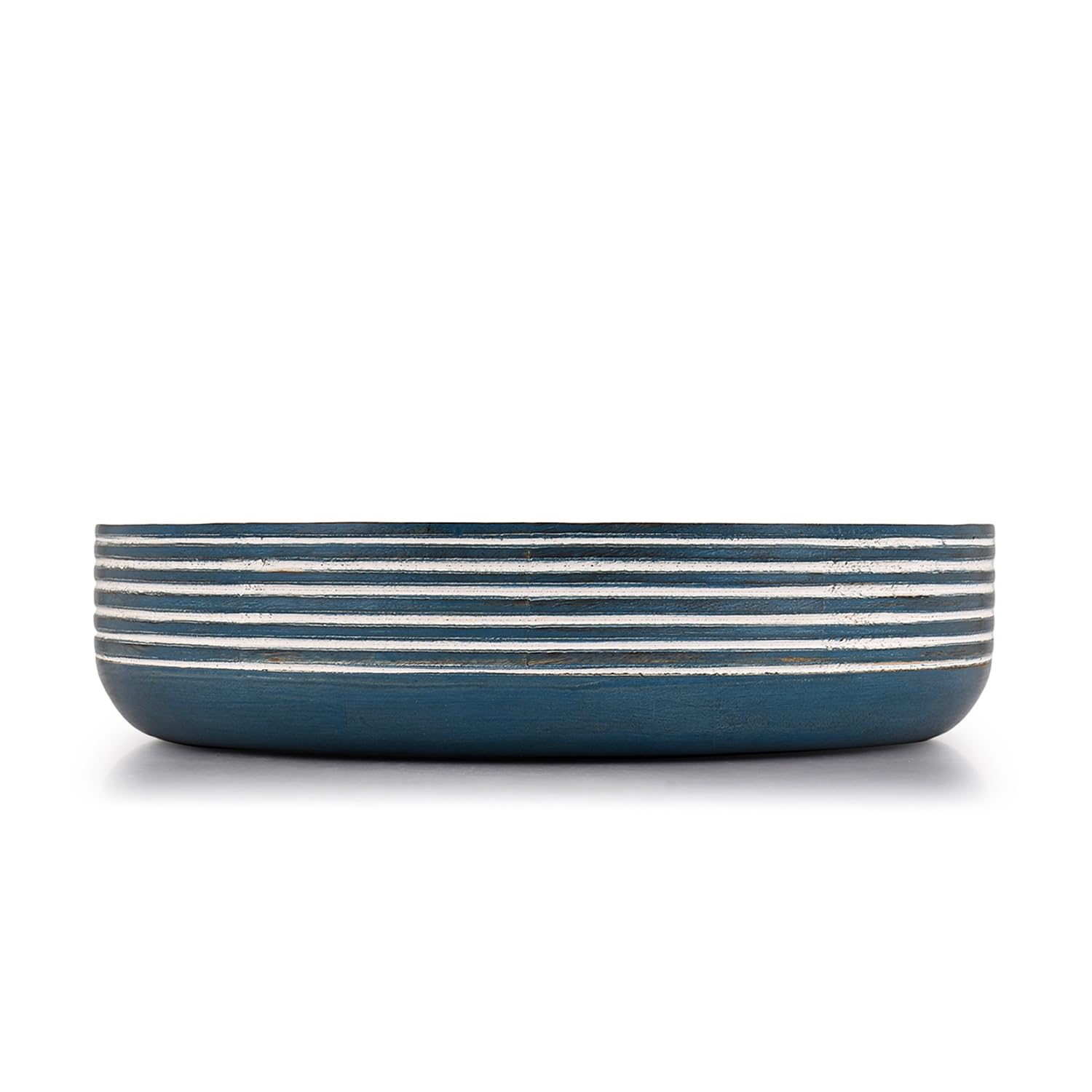 BHAVATU Decorative Bowls Mango Wood for Home Décor Unique Table Centerpieces, Wooden Home Decor Accents for Farmhouse Rustic Style (10