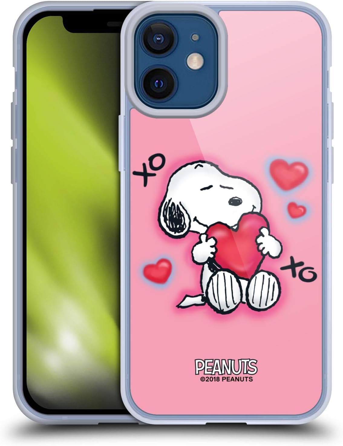 Head Case Designs Officially Licensed Peanuts XOXO Snoopy Boardwalk Airbrush Gel Case [Military Grade Protection] Compatible with Apple iPhone 16 and Compatible with MagSafe