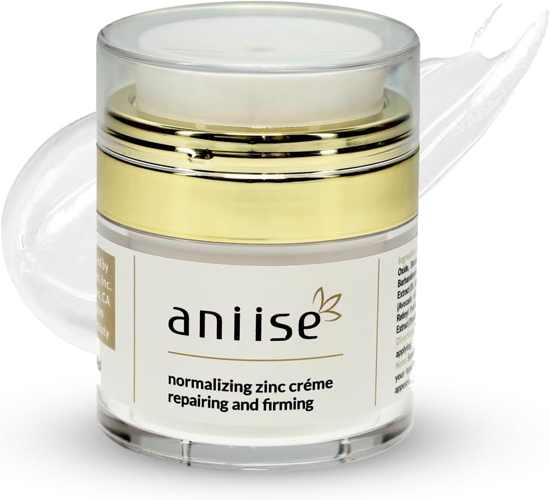 Normalizing Zinc Cream | 1 Oz | Anti-Aging, Repairing and Firming, Removing Blemishes, Healthy and Glowing, Clear Skin, Softening Skin