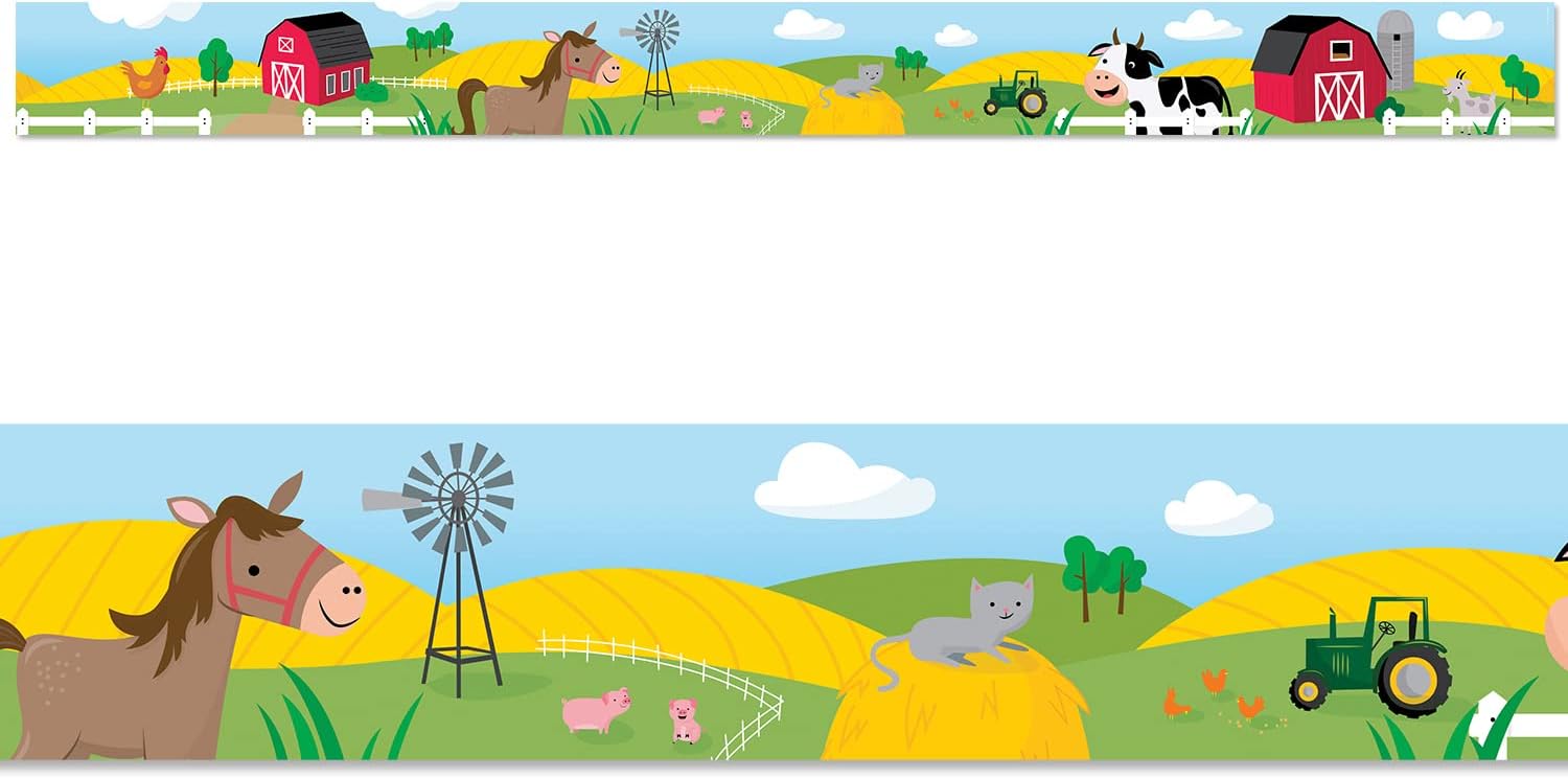 CTP On The Farm EZ Border for Classroom Bulletin Board Border for Classroom (Creative Teaching Press 10509)