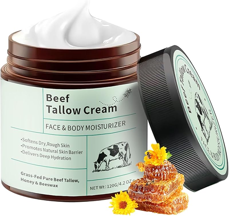 Creme facial e corporal com sebo bovino e mel Anifer, 120 g