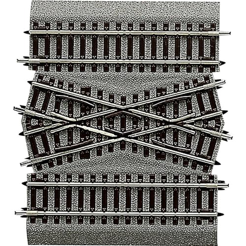 Jonction de voie double Roco 42598 H0 avec ballast pour stabiliser votre réseau