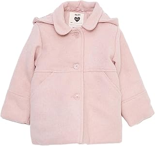 سويت شيرت أساسي بقبعة وأكمام طويلة وسحاب للبنات البيبي من ال سي وايكيكي