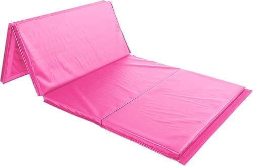 Miniatura 8 de IncStores Tapete de fitness ecológico de 2 pulgadas de grosor, tapete plegable de espuma cubierta de vinilo hecho para ayudarte a caer, animar,