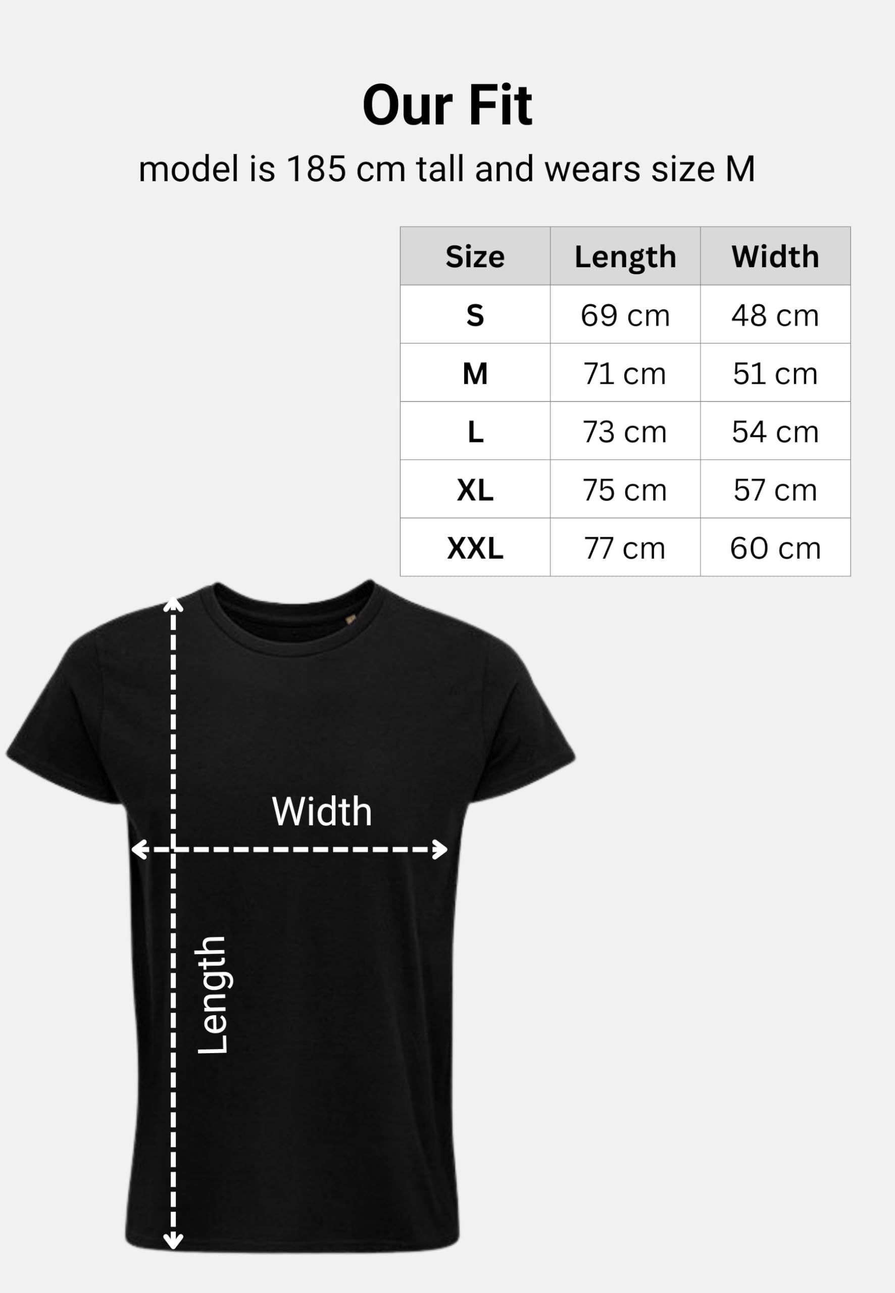 Camiseta para hombre Soft Touch de 100% algodón orgánico (talla S-3XL), muy ligera y suave, cuello redondo