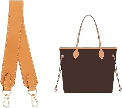 Vachetta Leather Wide Purse Straps for Lv Neverfull Tote Bag,Beeswax
