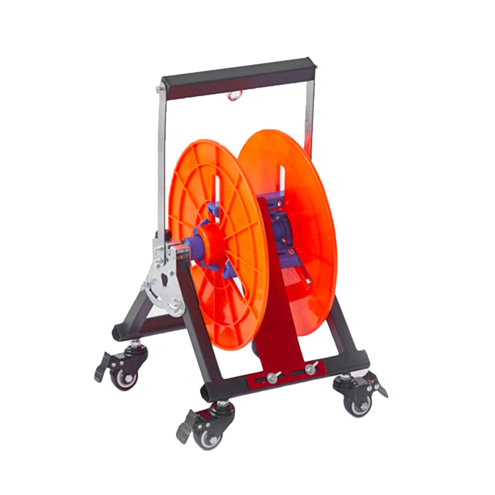 Porte-bobines pliable robuste à poulie d'une capacité de charge 220 LB