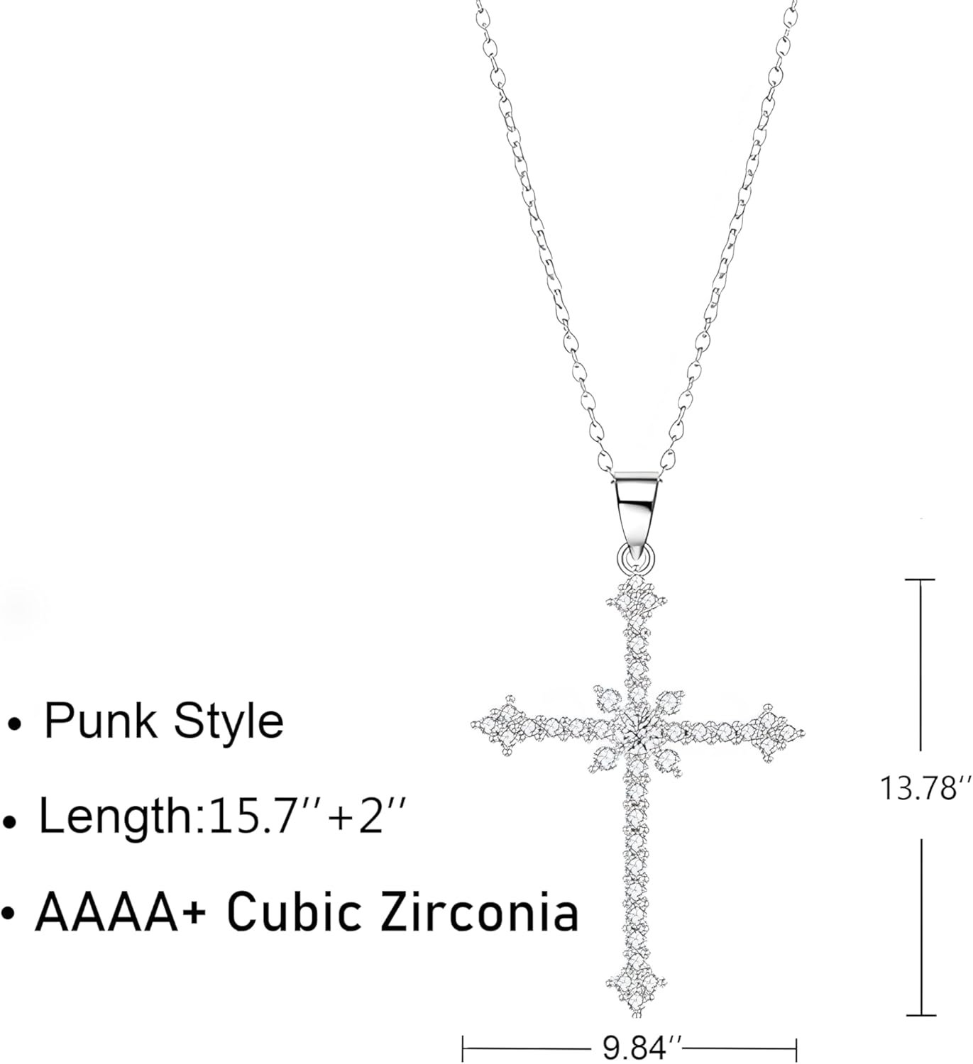 Cross Necklace for Women, 14K Gold/Silver Plated Dainty Cross Necklace Gold Cubic Zirconia Necklace Diamond Cross Pendant Necklaces Religious Gifts for Women Teen Girls Trendy Christian Jewelry - Image 7