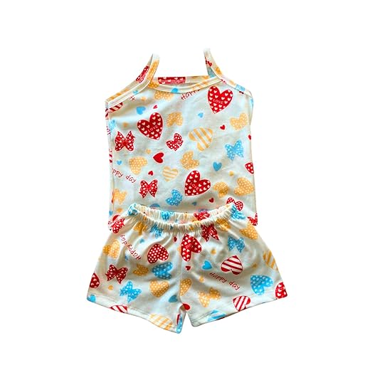 Pijama De Alça Feminino Infantil Menina 02 Ao 16 100% Algodão Toque Macio Confortável