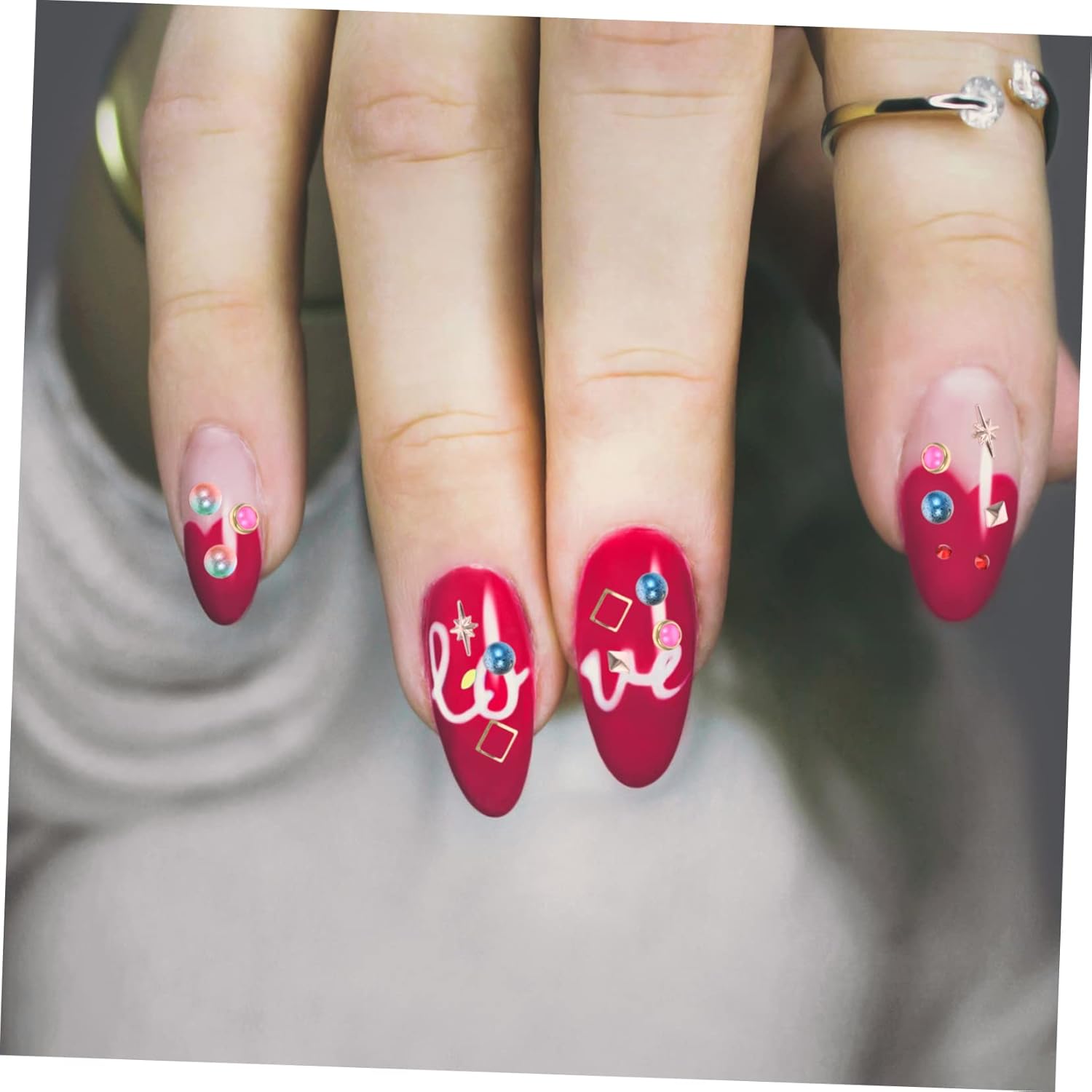 Nail Art Charms Decorative Nail Pearls Gems Rhinestones DIY Craft Supplies