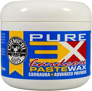 Chemical Guys, Hardcore Carnauba Paste Wax, Deep Wet Warm Gloss, 8 oz