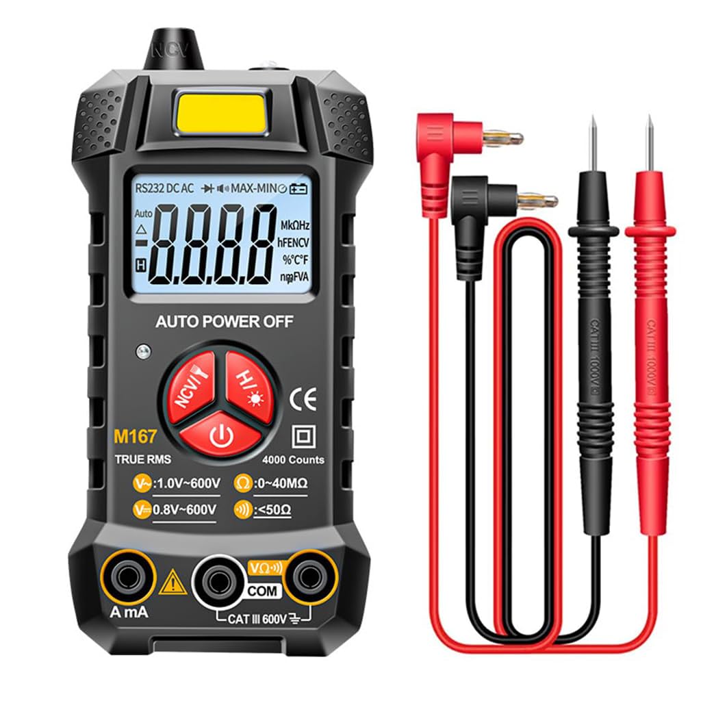 Serplex® Digital Multimeter 4000 Counts Volt Meter Auto-Ranging Tester With Non-Contact Voltage Detection, Tests for Voltage, Current, Resistance, Zero/Fire Line Discrimination (Battery Not Included) (B0CWLBWTPJ) Amazon Price History, Amazon Price Tracker