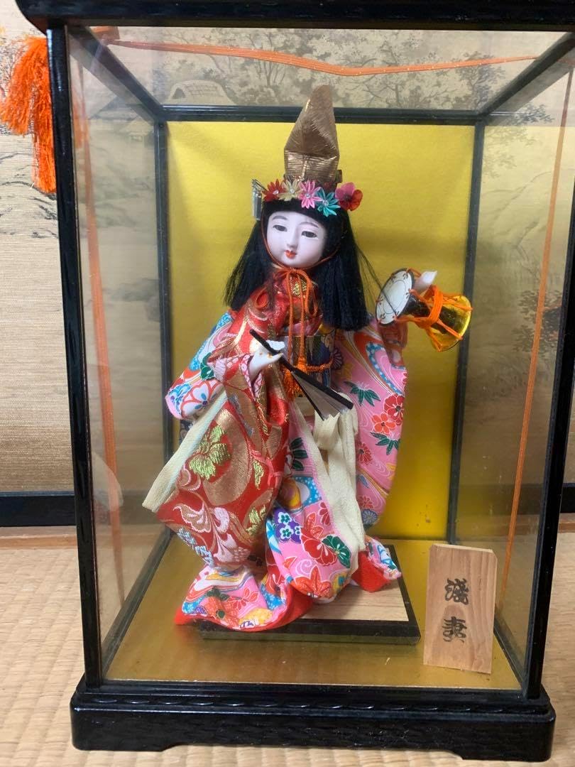 美品 市松人形 松月作印 手猫金彩 別染友禅 2体セット 日本人形 美品