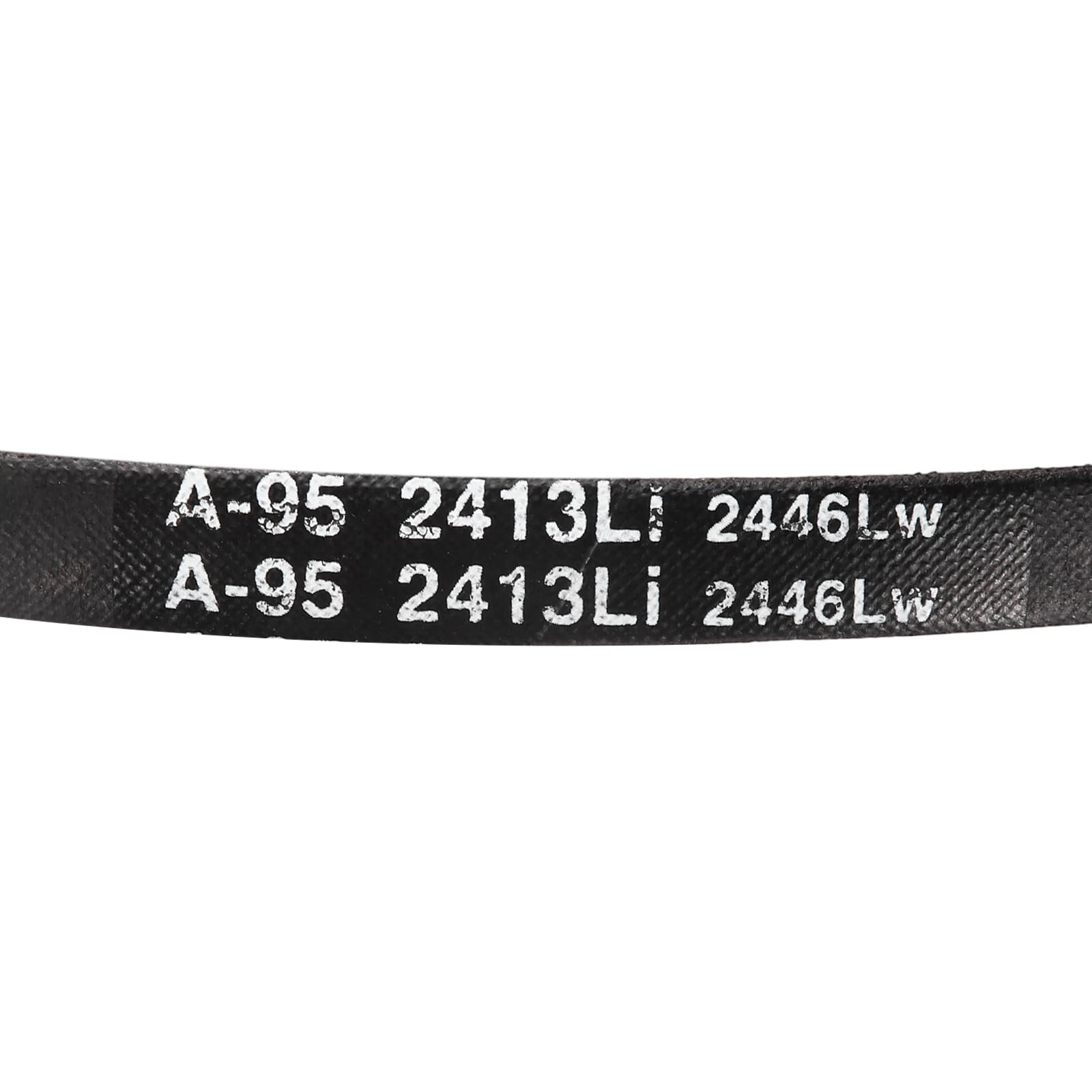 sourcing map 5 cinghie in gomma avvolta A95, cinghia a V sezione A 246,4 cm di circonferenza esterna x 1,3 cm di larghezza x 0,8 cm di spessore, cinghia di trasmissione di potenza industriale