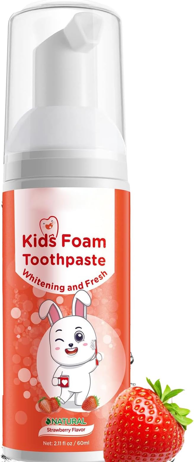 Foam Kids Toothpaste, Children's Toothpaste, (Strawberry)