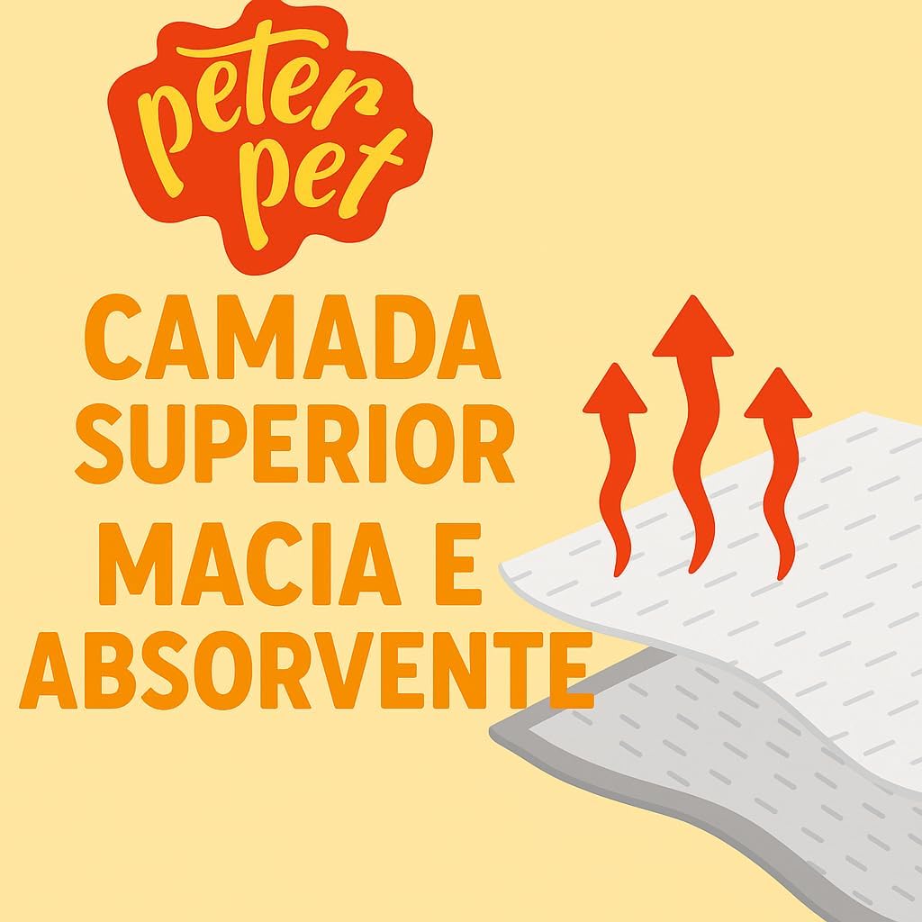 Tapete Higiênico Peterpet - 75Cmx60Cm - 28Und