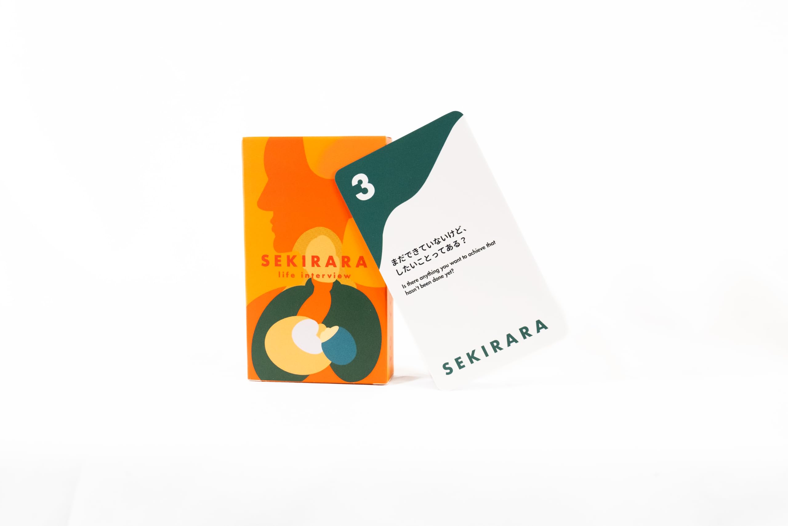 Seirara Card Toys Famille Jeu de cartes [50 questions de connexion] Cadeau de Nouvel An Voyage japonais et anglais 2 langues Furnal Entretien de vie familiale