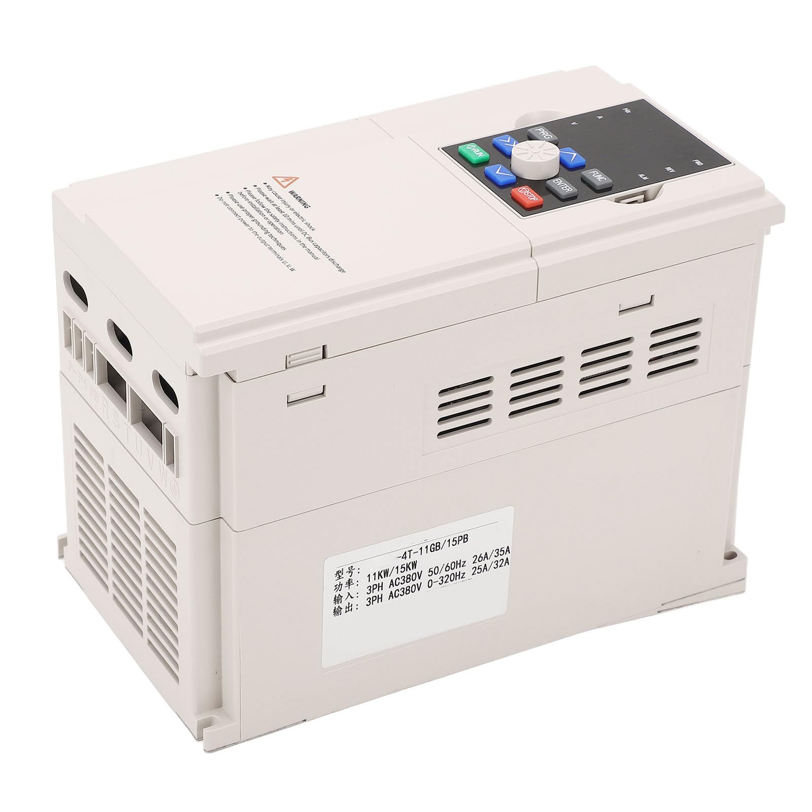 Walfront Frequenzumrichter mit Variabler Frequenz, 3 PH, AC 380 V, Eingang/Ausgang, 11 KW, 15 KW, Motordrehzahlregelungsausrüstung mit -Kommunikation für CNC-Fräsmaschinen, Fräsmaschinen, Pumpen,