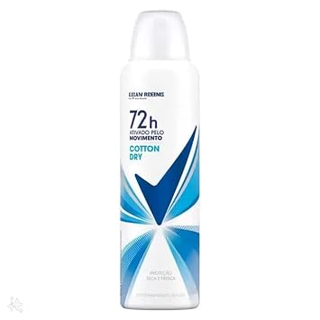 REXONA Spray Deodorant 150 ml 89 g -72 Hour Formula Movement Activated Imported From Brazil COTTON DRY