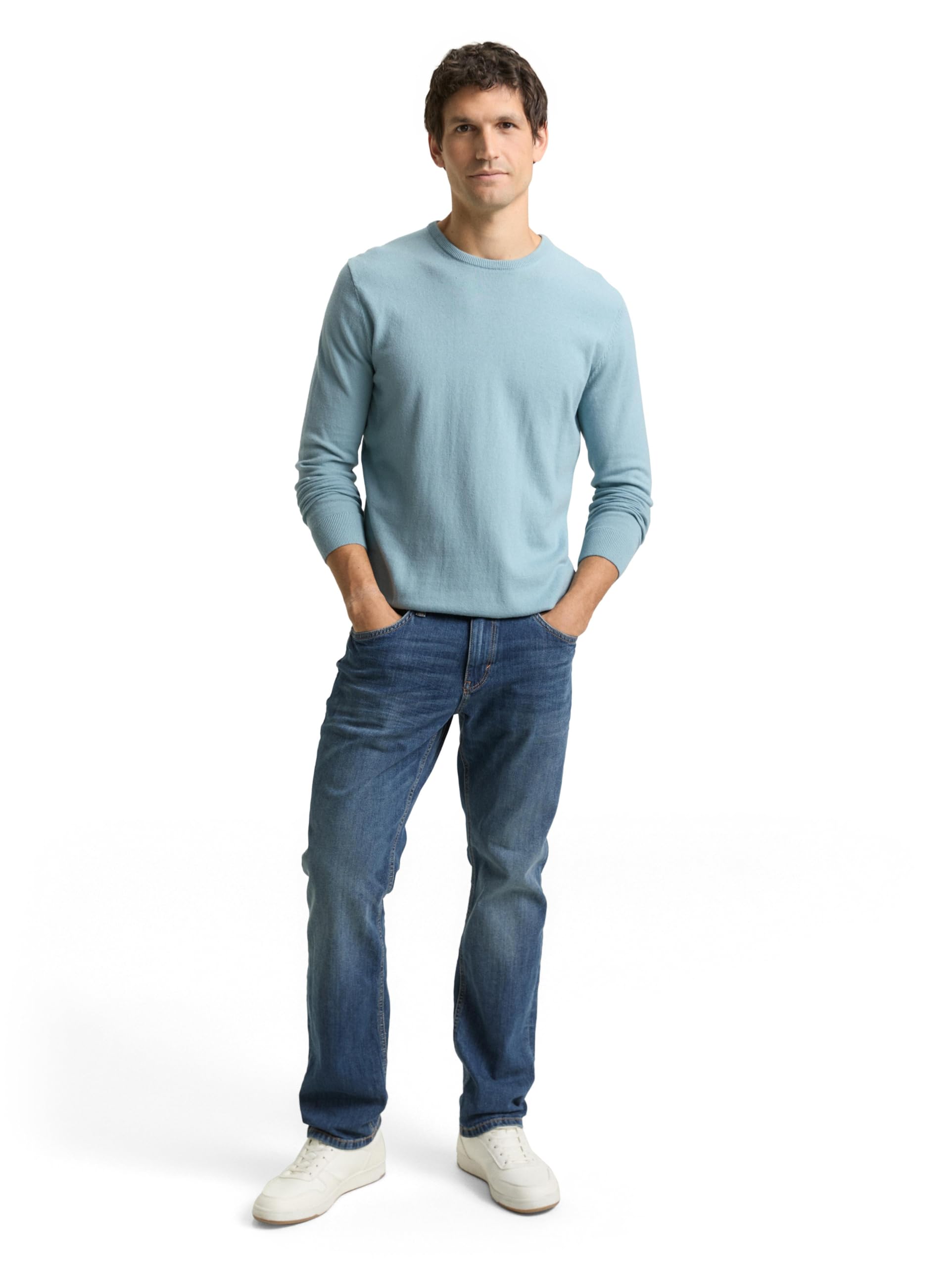 TOM TAILOR Basic Strickpullover aus Baumwolle – Ansicht 2