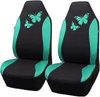 Vista 24 de Flying Banner - Juego completo de fundas para asiento de automóvil Butterfly, estilo universal de moda para mujer, para banco trasero (divisible)