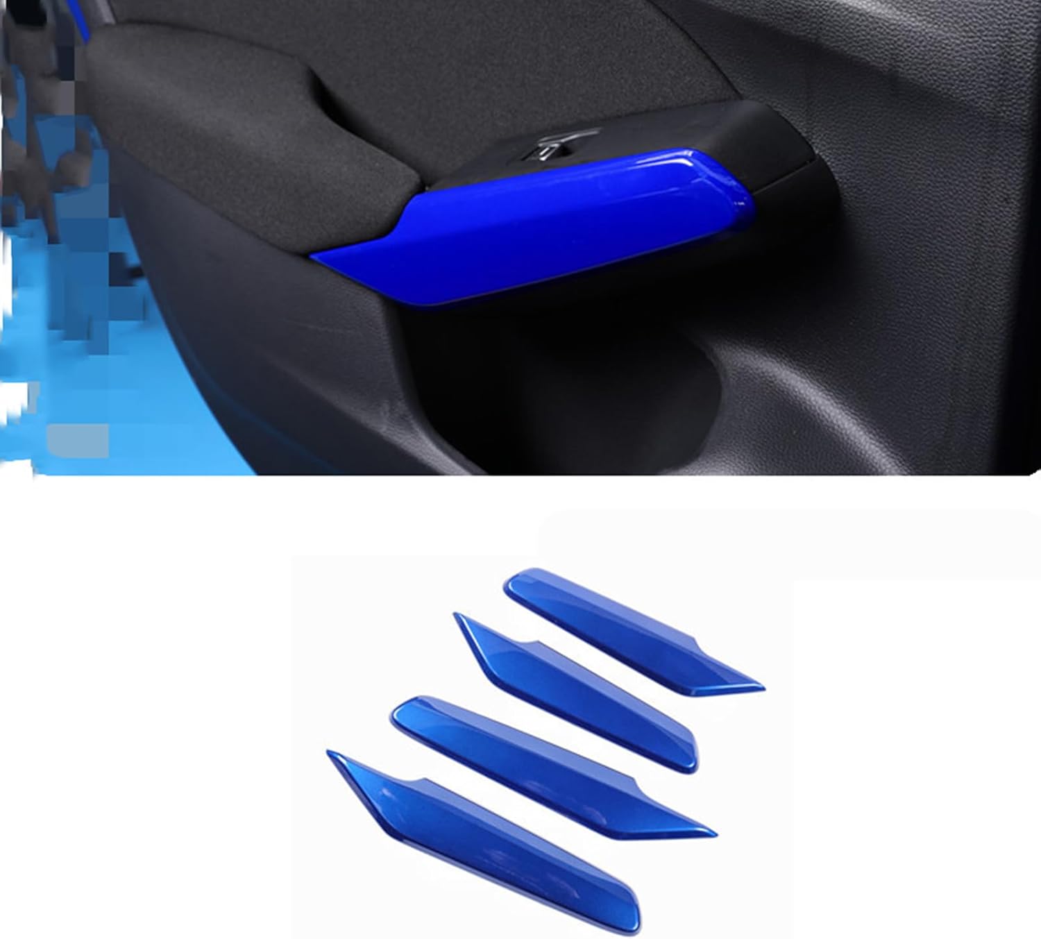 for 11th Gen Honda Civic 2022 2023 2024 Inner Door Armrest Trim Strips 4PCS Automotive Window Switch Panel Side Cover Decorative Accessories