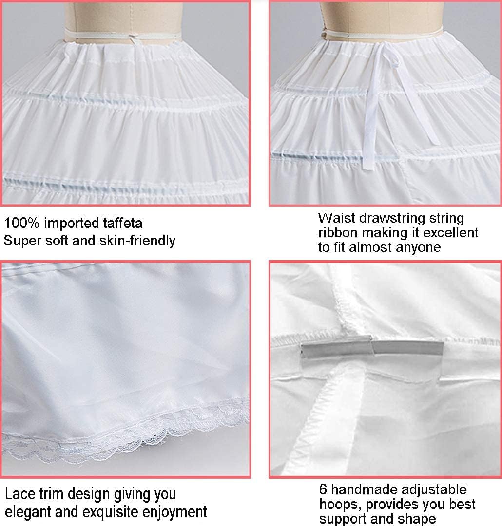 Hoop Skirt for Women Ball Gown Petticoat Skirt Slip Crinoline Underskirt - Image 4