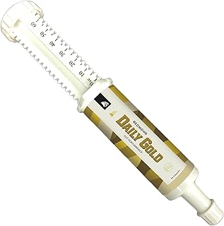 REDMOND Daily Gold Syringe Natural Healing Clay for Gastric Ulcers in Horses (Stress Relief Pre-Race Paste) (Single Pack)