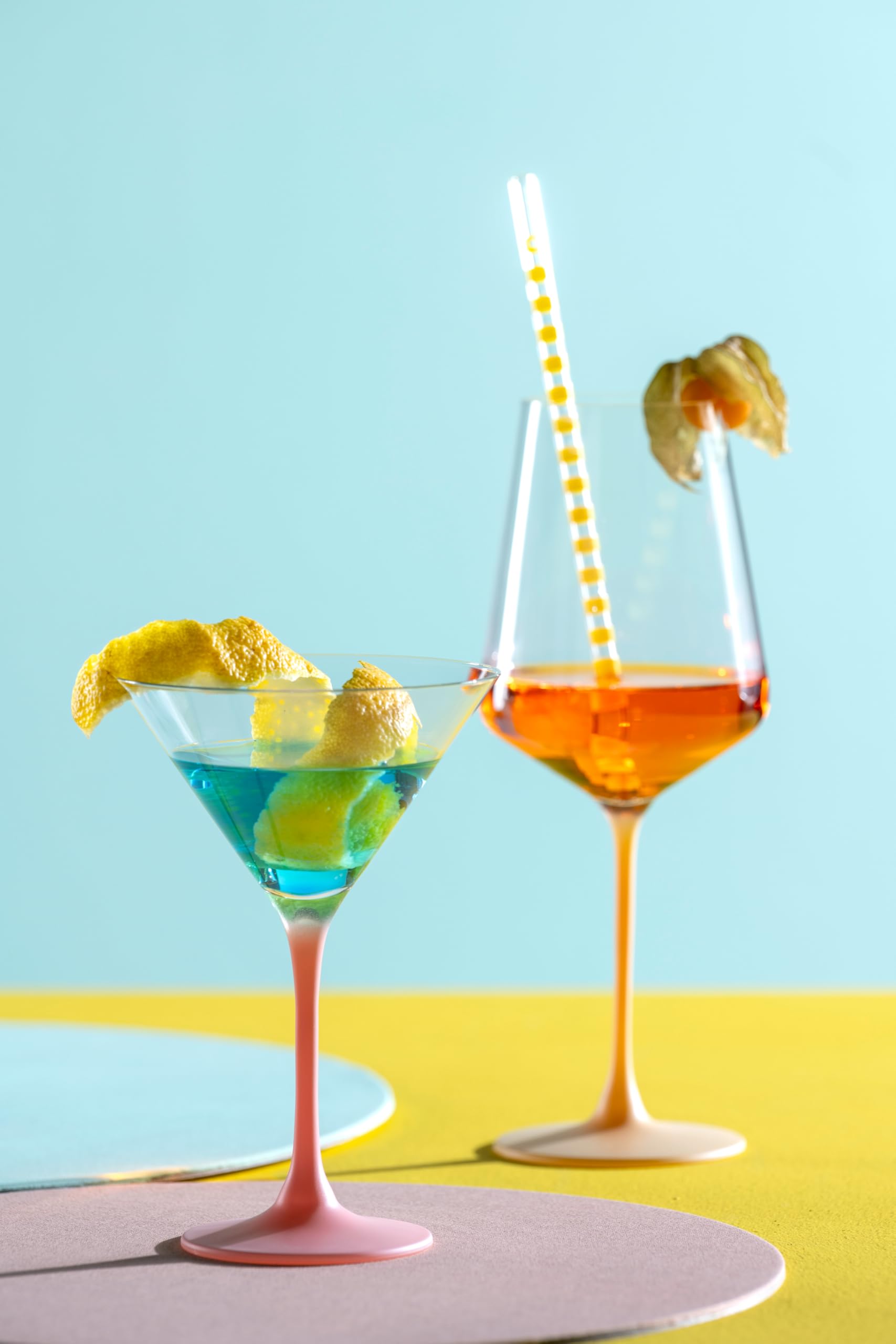 LEONARDO HOME Brera 046982 Lot de 6 bols à cocktail lavables au lave-vaisselle - De qualité supérieure et modernes - Verres à cocktail tendance et colorés pour la maison et les fêtes - 230 ml