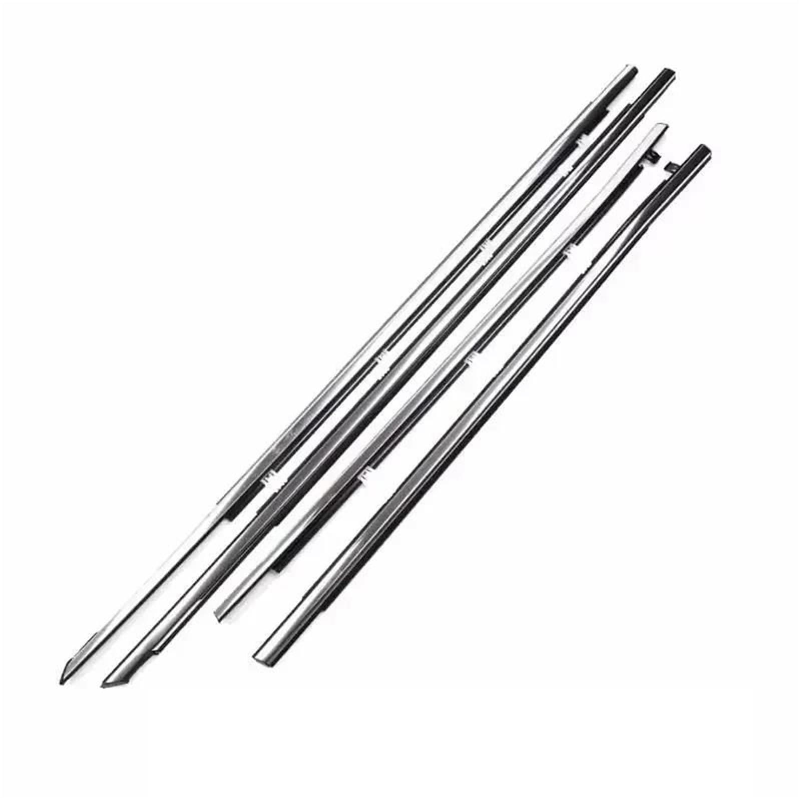 Striscia Tenuta Portiera Striscia Sigillata Finestrini Auto Per Toyota Per Highlander XU40 Per Kluger 2012-2014 Accessori Guarnizioni Protettive In Laminato Guarnizioni(Plating 4pcs)