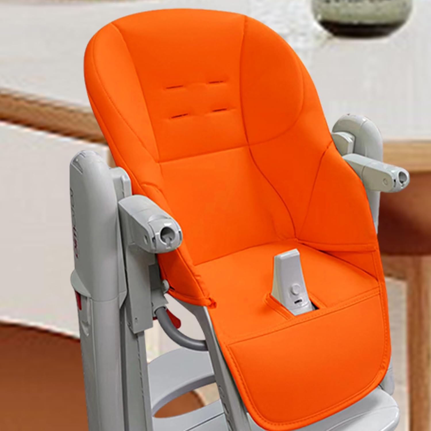 LAFANDE High Chair Covers for Baby, Baby Dining Chair Cushion, Breathable Cushion Dining Chair, PU Leather with Padding Seat for Peg Perego Tatamia