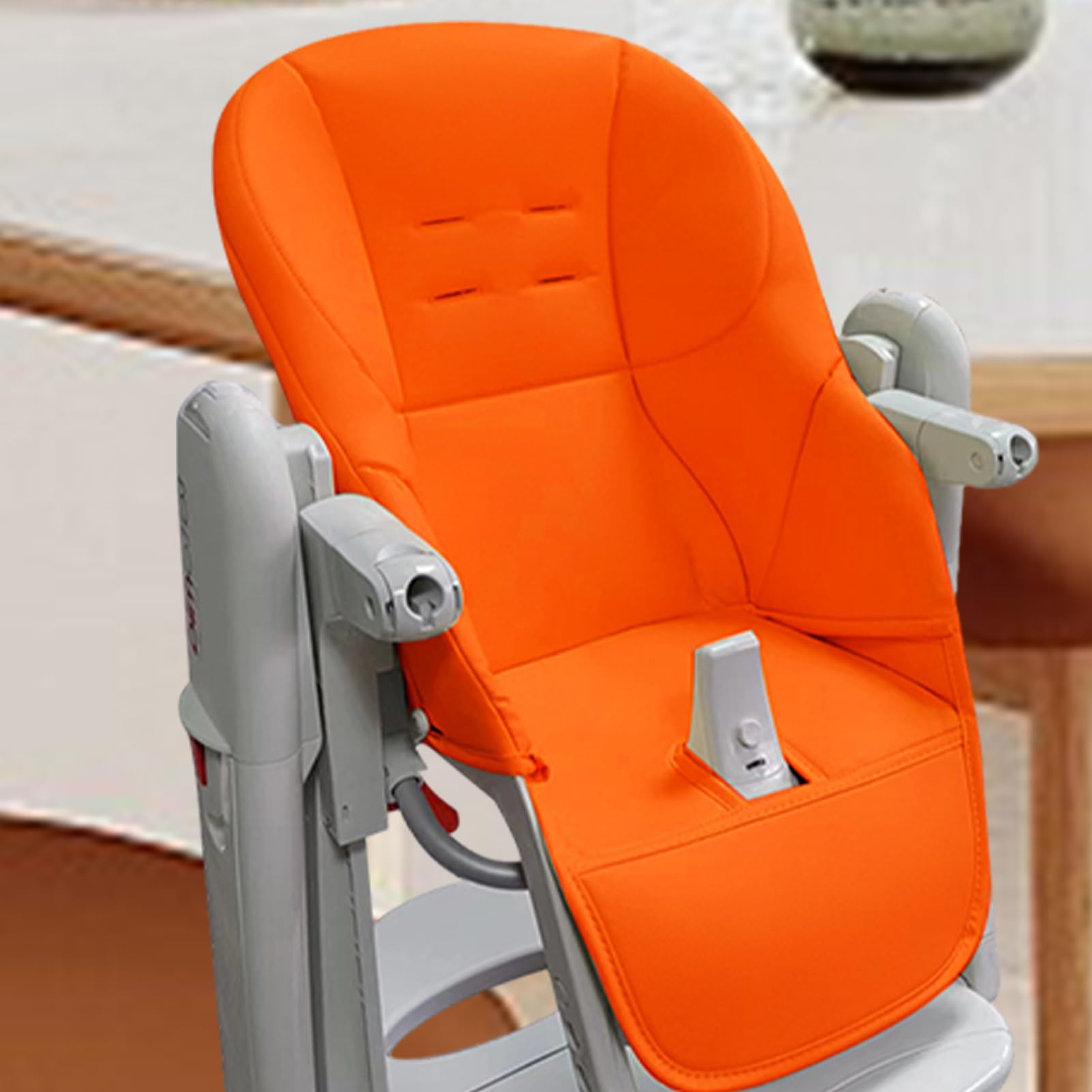 LAFANDE High Chair Covers for Baby, Baby Dining Chair Cushion, Breathable Cushion Dining Chair, PU Leather with Padding Seat for Peg Perego Tatamia