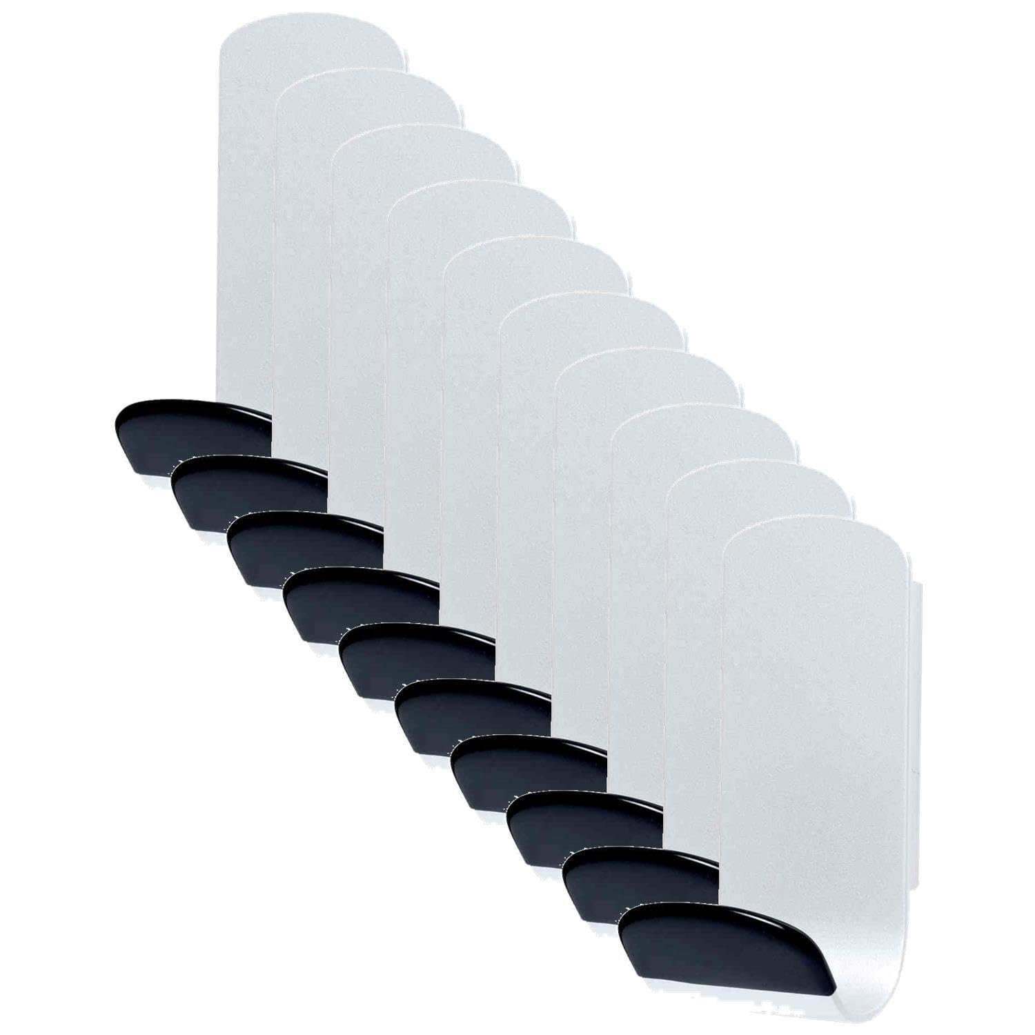 UNILUX Lot de 6 Patères magnétique STEELY Capacité 12 Kg Blanc