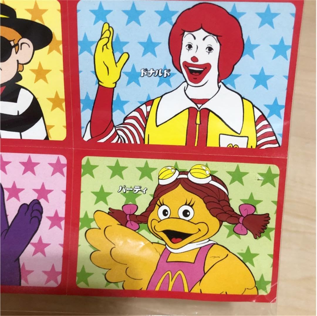 Amazon.co.jp: マクドナルド ステッカー シール ドナルド ハンバーグ