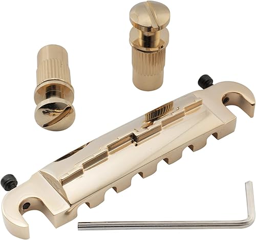 Musiclily Pro 2.067 in - Cola de puente envolvente para guitarra Epiphone Les Paul Junior LP, color dorado disponible en Yaxa Venezuela