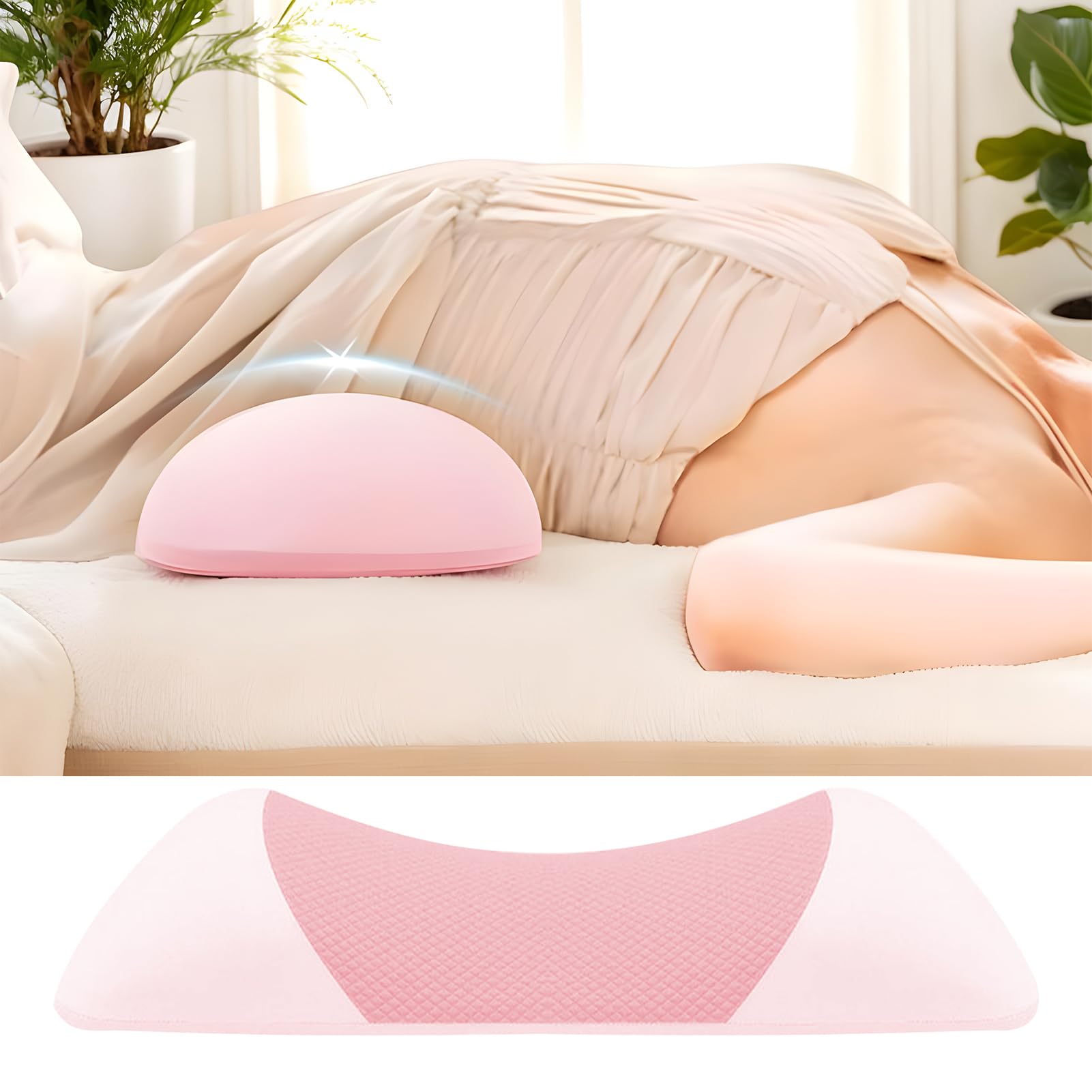Taillenkissen, Lendenwirbelstützkissen, Schaumstoff, atmungsaktiv, druckentlastendes Sitzkissen für Flugzeug, Reisen, Meditation, Sitzgelegenheit