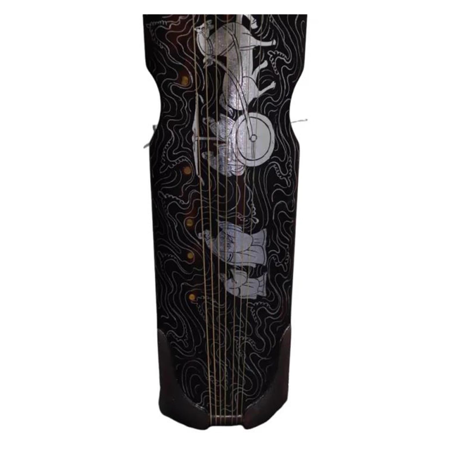 Professionelles Musikinstrument Guqin Guqin Ein Professionelles Traditionelles Saiteninstrument Aus Holz Und Lack
