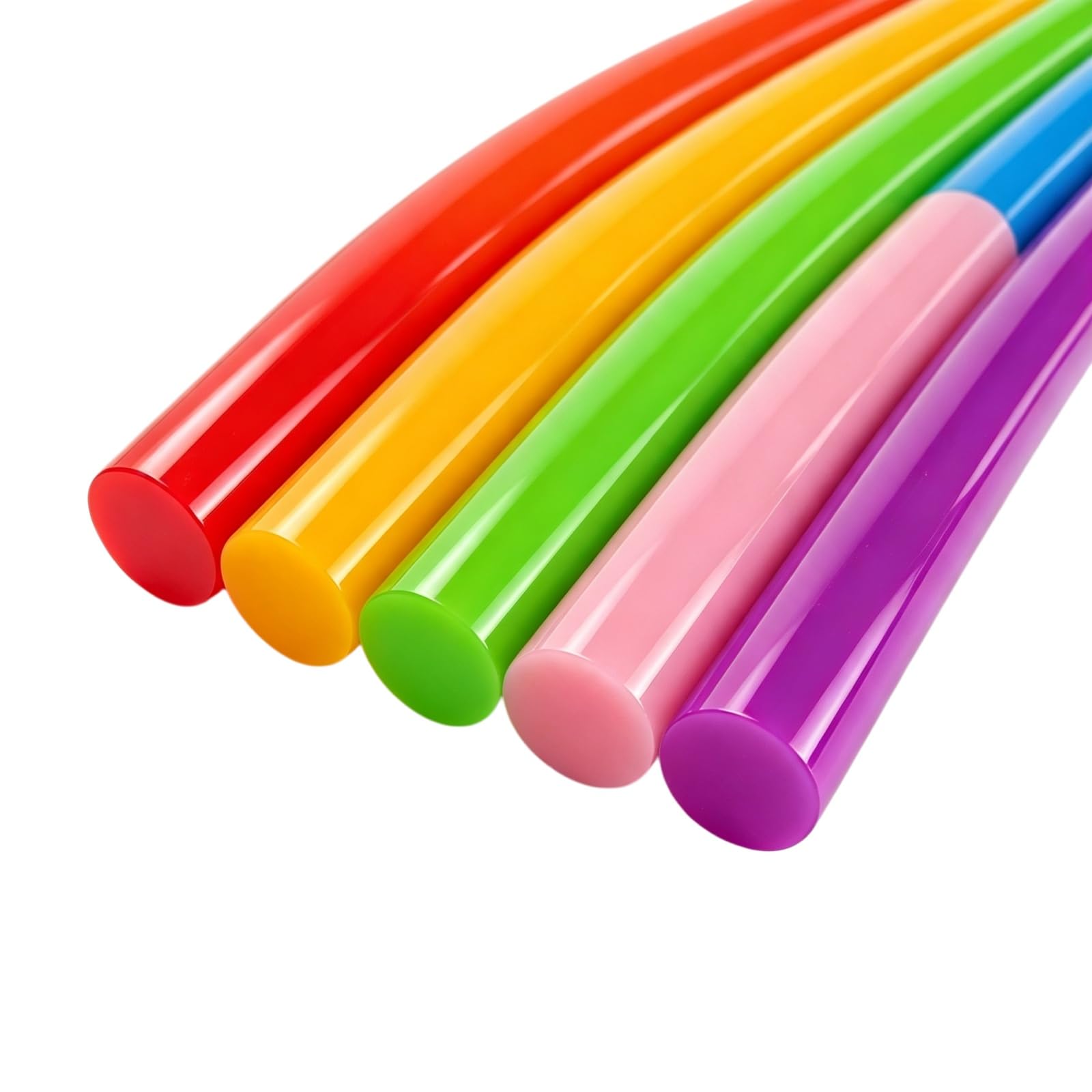 Asta Tonda Solida In Acrilico PMMA Da 20 Mm Colorata