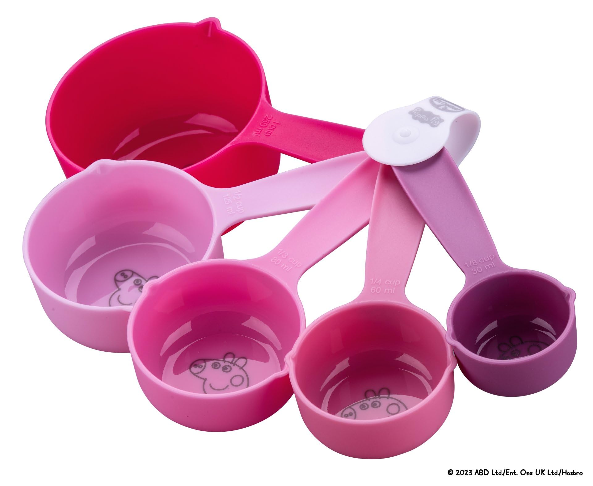 Dr. Oetker Pink Peppa Pig Measuring Spoons Set - Precise Measuring And Child-Friendly Peppa Pig Design - Perfect For Little Bakers And Bakers