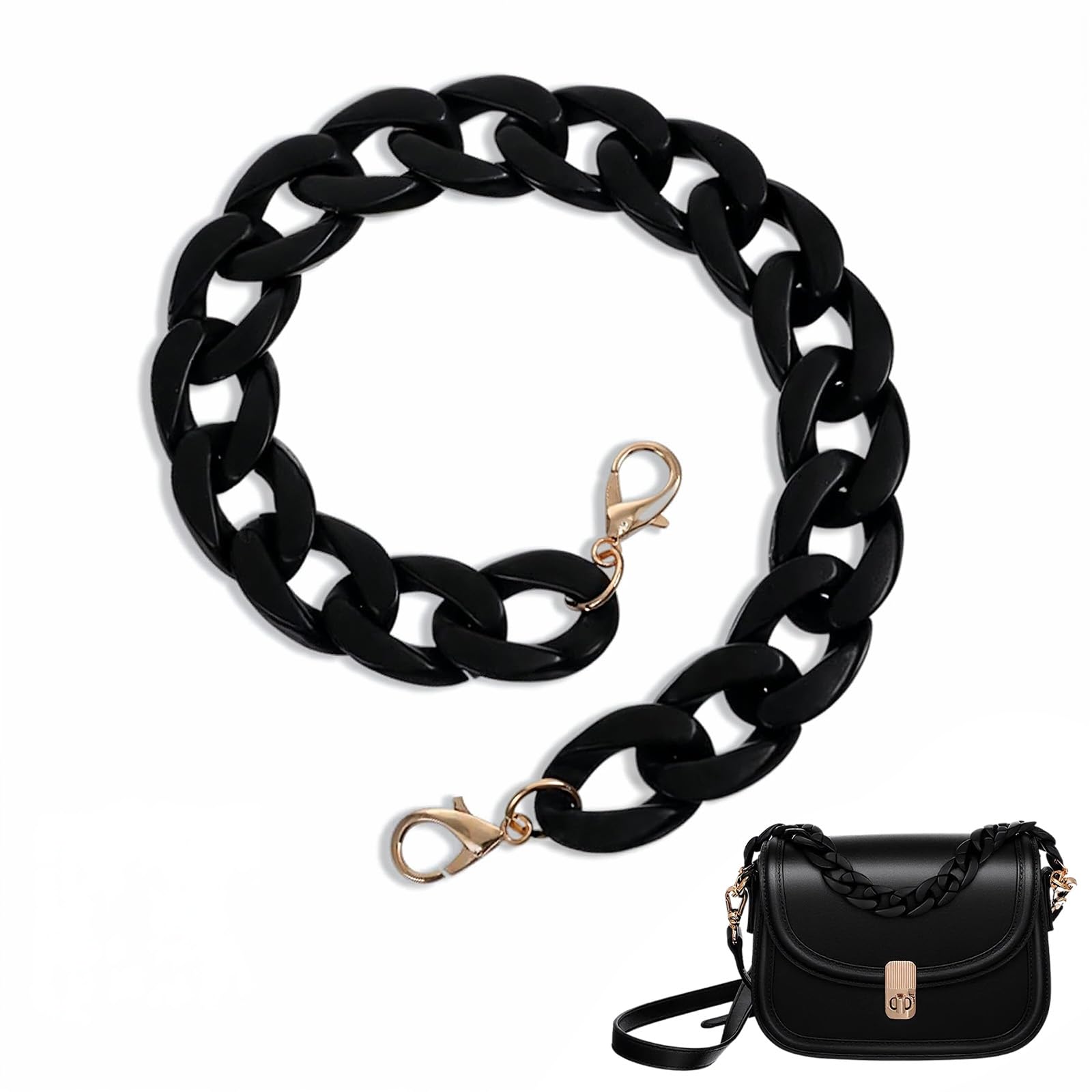 Amazon.com: Molain Purse Charm Chain for Handbags, 14 Inch Acrylic