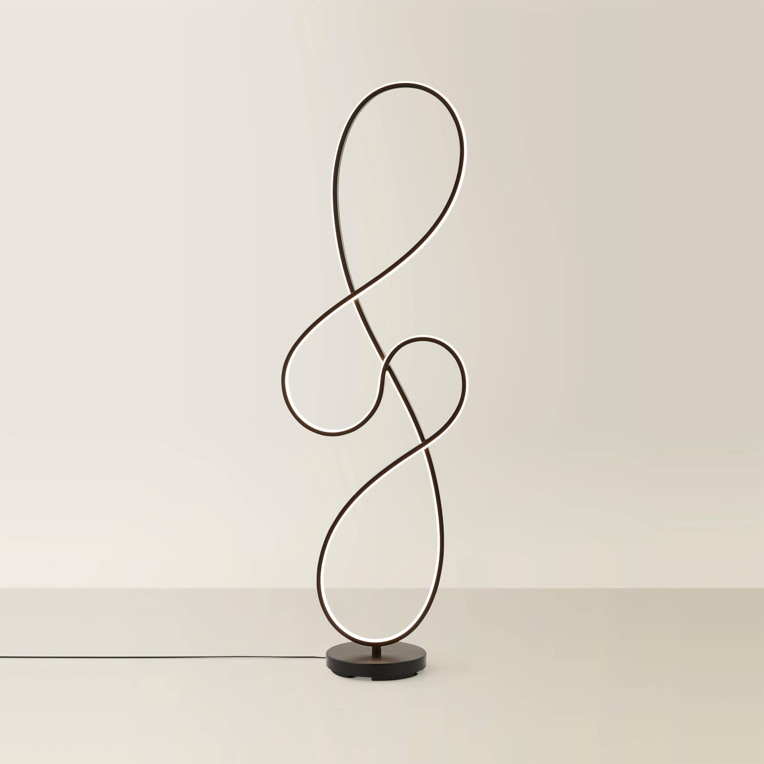ValueLights | Matt Black Swirl Floor Lamp | Floor Lamps & Torchieres, Home Décor & Improvement Essential