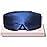 LitBear Silk Sleep Mask for Side Sleeper, Eye Mask Sleeping for Women Men 100% 22 Momme Pure Mulberry Silk, Face-Hugging Padded Eye Cover for Sleeping with Adjustable Band (Midnight Blue)