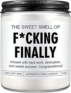 Scented Candle, 2025 Graduation Gifts for Her & Him, College, High School, Masters Degree, Nursing, Law School, Phd, Nurse Graduation Gifts for Women & Men, Funny Congratulations Grad