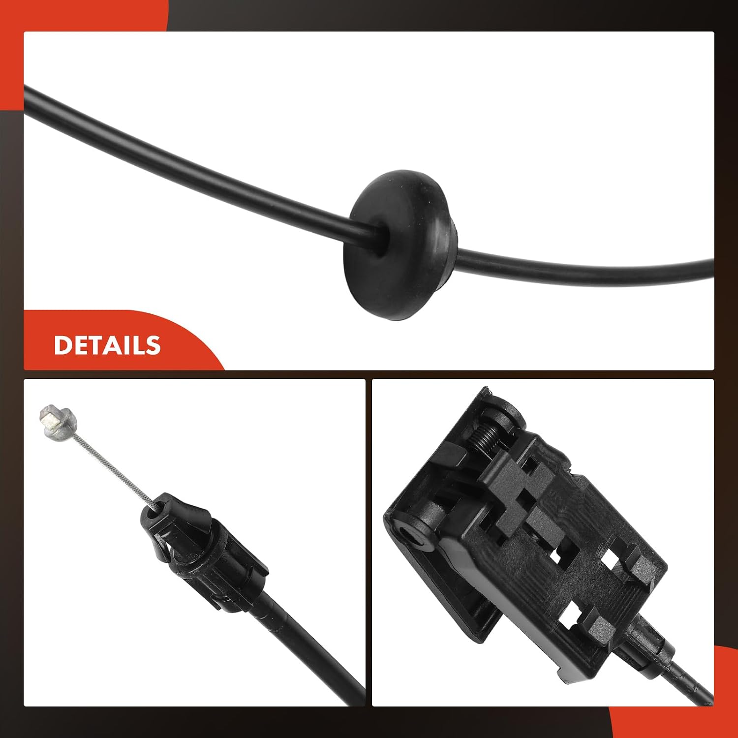 A-Premium Front Hood Latch Release Cable with Handle Compatible with Ram 1500 2500 3500 2011-2018 & Dodge Ram 1500 2009-2010, Ram 2500 3500 2010, 88 Inch