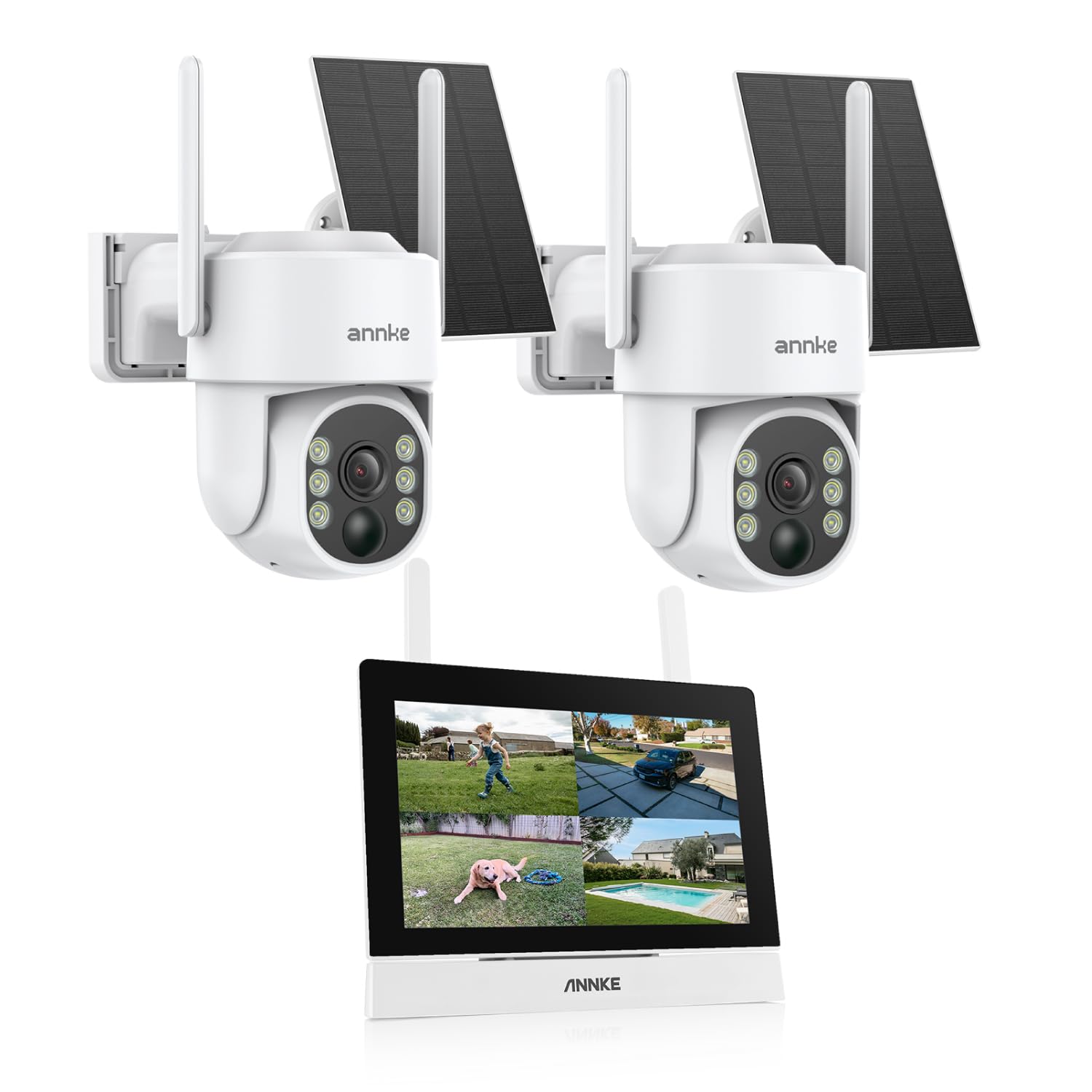 【決まりました】ANNKE  アンク　ソーラーカメラ　I81CE Amazon.com : ANNKE Wireless Security Solar Camera System with 7