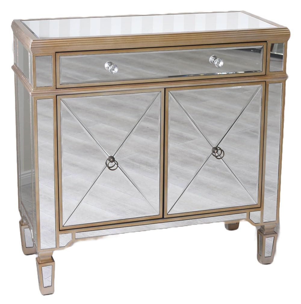 Mobile in vetro a specchio, credenza di lusso in vetro, vic560 Palazzo esclusivo
