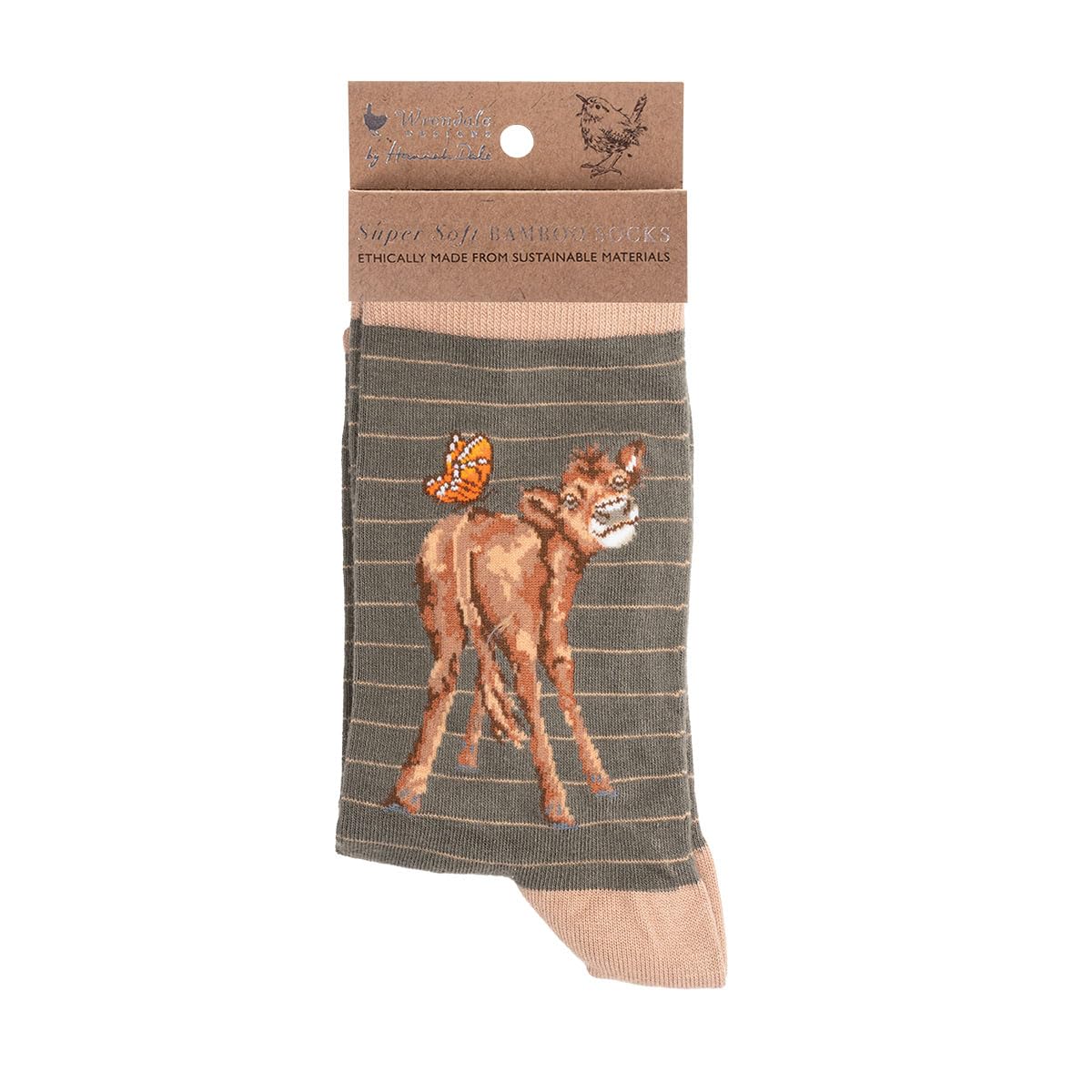Wrendale Designs by Hannah Dale Flutterly Fabulous' cow socks
